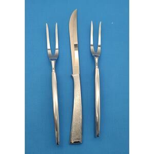 Vintage Carvel Hall 3 Pc Stainless Steel Carving / Cutlery Set -Knife & 2 Forks